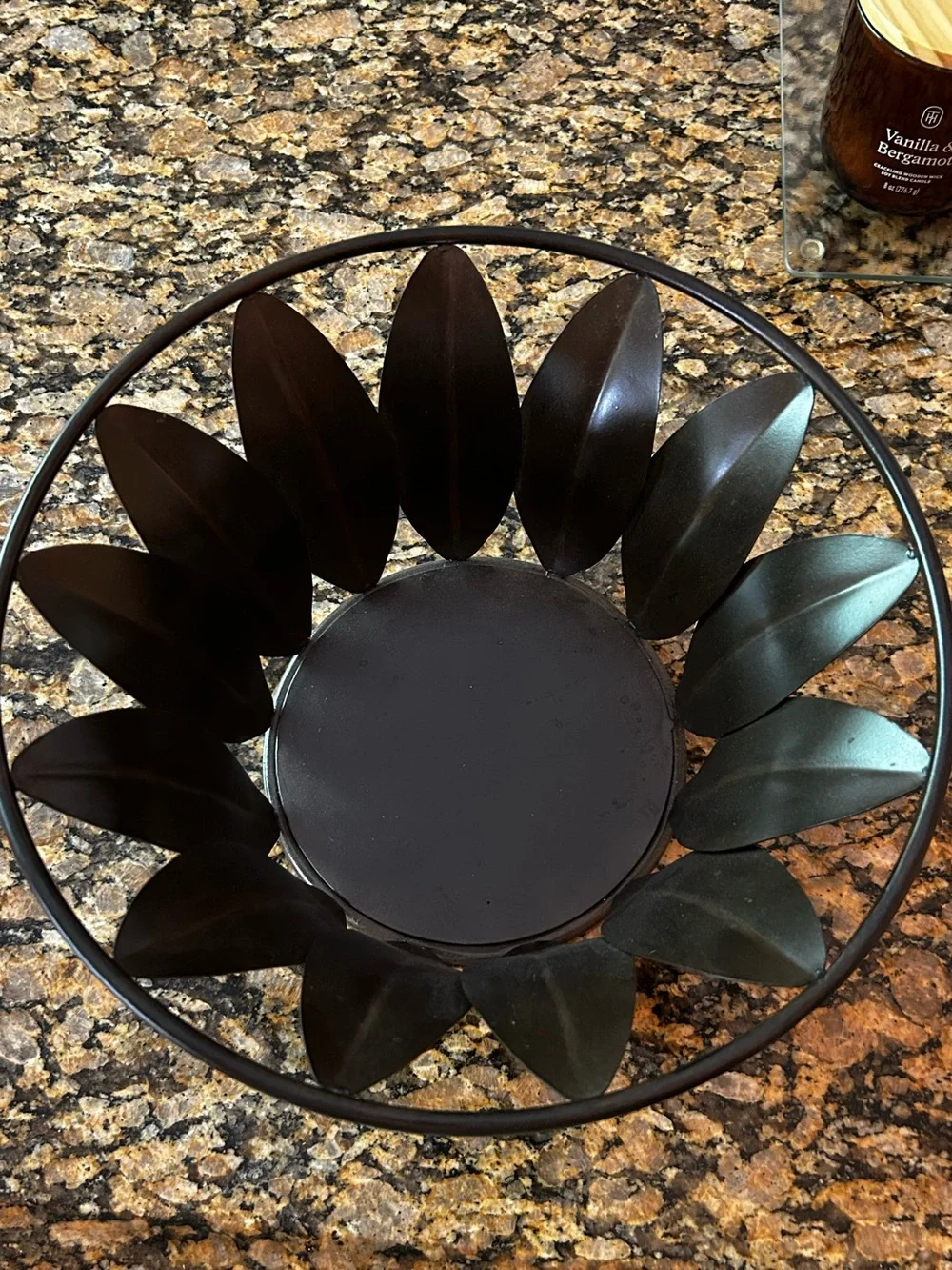 Pier 1 Black Metal Sunflower Wall Accent